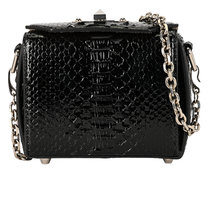 Box Bag 16, &pound;350, Handbags, Black, Leather, Front view